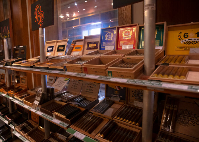 Famous Smoke Shop Retail Store Rocky Patel Shelves